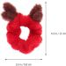 FRCOLOR Christmas Hair Scrunchie Plush Reindeer Antlers Hair Tie Hair Band Hair Bobbles Ponytail Holders Gifts for Girls Women - Buy Online on GoSupps.com