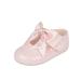 EARLY DAYS Baypods Baby Girls Shoes Soft Soled Pre Walker Shoes Diamante Bow Soft Faux Leather Baby Shoes Made in England 1 UK Child Pink Patent