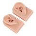 Soft Silicone Ear Model for Piercing Practice - Flexible Reusable 1 Pair Medium Skin Color - Perfect for Doctors & Salons - Buy Online on GoSupps.com
