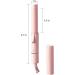 NOVUS Mini Curling Iron for Short Hair - Dual Voltage Ceramic Wand for Fast Heat-Up - 1 Inch Pink Portable Curler - Buy Online on GoSupps.com