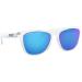 Oakley Frogskins Square Sunglasses - Crystal Clear/Prizm Sapphire - 55mm - Buy Online on GoSupps.com