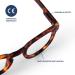 Popme Unisex Tortoise Reading Glasses with Blue Light Filter - 1 Diopter Presbyopia Blue Lenses - One Size Fits All - Buy Online on GoSupps.com