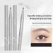 Double Tip Waterproof Lower Eyelash Pencil - Anti-Smudge Natural Liquid Pen - Super Slim Eye Liner in Brown and Black - Buy Online on GoSupps.com