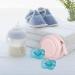 Zcargel Baby Pacifier Holder Case - Gray Pu Leather Zipper Pacifier Box for Travel - Buy Online on GoSupps.com