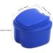 Retainer Case Portable Denture Box Easy-Clean Orthodontic Case Dental Braces Storage for Invisible Aligner False Teeth Container Mouth Guard Case Retainer Cleaner Holder (Dark Blue) - Buy Online on GoSupps.com