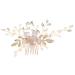Ipetboom 1 Pc Wedding Headpiece Rhinestone Headpiece Rhinestone Hair Clip Pearl Hair Pin Hair Comb Pearl Hair Barrettes Pearl Hair Clip Crystal Headpiece Combs The Flowers Accessories Bride