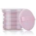 Velour Loose Powder Puffs 5Pcs Round Makeup Powder Puffs Sponge Velour with Portable Clear Box 2.1in