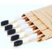 Bamboo Toothbrush Set of 2 100% Biodegradable Soft Bristles Eco-Friendly Random