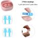 3 Pairs Reusable Soft Silicone Ear Plugs for Sleeping - Noise Cancelling & Comfortable - Includes Storage Box - Ideal for Sleep, Concerts, Snoring - Pink & Blue - Buy Online on GoSupps.com