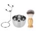 Shaving brush set shaving bowl and shaving stand shaving brush holder shaving set for men beard-shaving set stainless steel bowl stand brush-shaving tools
