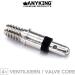 Premium Bicycle Valve Flash Replacement Set - 4x Dunlop Inserts Seal Nut & Cap for Trekking & City Bikes | PUKY Wheel Accessories - Buy Online on GoSupps.com