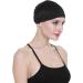 Wig Cap-100% Mulberry Silk for Bald Head | Breathable & Soft | Black Silk - Buy Online on GoSupps.com