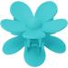 Hair Clip Hair Accessories Double Lock Tooth Design Flower Hair Clip Big Non Slip Matte Cute Women Girls Hair Accessories for Thick Normal Thin Hair(Peacock blue) - Buy Online on GoSupps.com