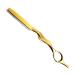 Hair Cutting Razor Haircut Razor Alloy Handle Stainless Steel Cutter Hair Razor - Hair Cutting Tool Anti-Slip Grip Hair Texturing Thin Hair Barber Razor for Men and Women gold