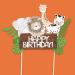 Animal Cake Toppers Cake Toppers Jungle Animals Odorless Touch Food for Children'S Birthday Party Baby Shower - Buy Online on GoSupps.com