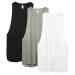 icyzone Workout Tank Tops for Women - Running Muscle Tank Sport Exercise Gym Yoga Tops Athletic Shirts(Pack of 3) Black/White/Grey Medium