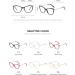 SERONI Cat Eye Blue Light Blocking Glasses - Tr90 Metal Temples UV Protection 60mm - Stylish Computer & Reading Glasses for Men & Women - Buy Online on GoSupps.com