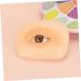Beavorty 4pcs Makeup Practice Skin Silicone Mold Eye Makeup Face Board Eye Make up Training Skin Leather Pad - Buy Online on GoSupps.com