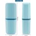 Oulesvte Travel Toothbrush Set - 3-Piece Plastic Toothbrush Etui & Tooth Cleaning Cup for Camping & Home - Portable Toothbrush Container in 3 Colors - Buy Online on GoSupps.com