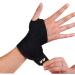 Ovyuzhen Wrist Compression Strap and Support Wrist Brace Sport Unisex One Size Adjustable for Fitness Weightlifting Tendonitis Carpal Tunnel Arthritis Wrist Pain Relief One Size (Pack of 1) Black