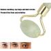 Haosie Jade Stone Facial Roller - 3.3x1.6in Face Massager Mini Handheld Multifunctional Skin Tightening Tool for Face Lifting - Buy Online on GoSupps.com