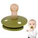Bexdug 4 PC Silicone Pacifier & Teething Ring Set for Toddlers | Safe Bite Toys for 6 Months to 3 Years Old | Green - Buy Online on GoSupps.com
