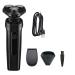 Men Electric Shaver IPX7 Waterproof Washable Razor Rotary Shavers for Thick Beard Mens Electric Shavers Black