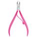 Andlane Cuticle Trimmer and Pusher - Professional Stainless Steel Nippers - Manicure/Pedicure Tool (Pink) - Buy Online on GoSupps.com