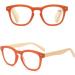 Fashion Reading Glasses for Women & Men | Lightweight Wooden Temples | Red Anti Eyestrain Eyeglasses 2.5x - Buy Online on GoSupps.com