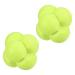PATIKIL Bounce Reaction Balls Coordination Training Ball Agility Trainer TPR High Difficulty, for Speed Reflex, Pink Yellow
