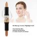 Buy 3D Contour Stick Makeup - Double-Ended Highlighter & Contouring Pen for Flawless Finish | Perfect for All Skin Types (#2) - Buy Online on GoSupps.com