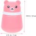 PLAFOPE 2pcs Bear Powder Puff Box | Travel Baby Powder Container Set - Pink | Food Grade PP | Baby Powder Lotion, After-Bath Powder, Sponges | 10X7CM - Buy Online on GoSupps.com