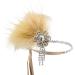 Limtula Eye-catching &Feather Hair Hoop Bohemia Style Headband Wedding Party Bride Hair Styling Photoshoots Headwear Khaki - Buy Online on GoSupps.com