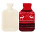 MYAMIA 500ml Hot Water Bottles with Cover Rubber Hot Water Bag Pain Relief Hot Water Bag-Q