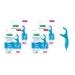 GUM - 888JC Advanced Care Flossers Fresh Mint Vitamin E & Fluoride 150 Count (Pack of 4) 600 Flossers Flossers