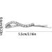 6 Pieces Silver Rhinestone Bobby Pins - Crystal Hair Clips for Women and Girls - Buy Online on GoSupps.com