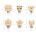8-Pack Wooden Pacifier Clips - Durable Stylish Baby Pacifier Holders for International Shipping - Buy Online on GoSupps.com