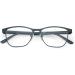 MMOWW Men's Rectangular Reading Glasses | Light Blue Metal Frame | Spring Hinges | Blue Light-Blocking | 1.5x Magnification - Buy Online on GoSupps.com