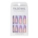 Brishow Purple French Artificial Press-On Nails - 24 Piece Crystal Ballerina Acrylic Set for Women & Girls - Buy Online on GoSupps.com