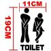 PULABO Unisex Toilet Sign Decal Creative Toilet Entrance Sign Sticker Wall Decals Hotel Washroom Wall Door Stickers Decor Cost-effective and Sturdy Durable - Buy Online on GoSupps.com