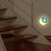 Annmore Night Light Socket for Children - Twilight Sensor Orientation Lights for Newborns | 2-Piece Baby Slumber & Breastfeeding Essentials in Moon Yellow - Buy Online on GoSupps.com