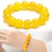 BNKK Yellow Jasper Cleansing Bracelet - Gemstone Beaded Stretch Agate Bracelet for Aromatherapy & Healing Chakras - 10CM - Buy Online on GoSupps.com