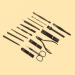 ZSLBMD Manicure Tool Set Nail Clipper Set 16 Nail Clippers Nail Clippers Light Grey Svart - Buy Online on GoSupps.com