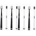 Ultechnovo 8 Stk Wangan Hair toothbrush toothbrush with soft bristles black toothbrush toothbrush cleaning brush bristle toothbrush teeth toothbrush family package oral