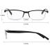 LUFF 4Pcs Anti-Blue Ray Reading Glasses Ultralight Portable 2.75X Readers Stylish Black Pack - Buy Online on GoSupps.com