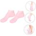 minkissy 2 Pairs Sock Skin Half Moon Pillow Black Rejuvenate Dry Cracked Gel Feet Lotion Knee Scooter Pad Silicone Gel Foot Moisturizing Heel Sleeves Booties Crusty Sebs Women's Spa Pink - Buy Online on GoSupps.com