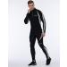 Airtracks Men's Long Running Pants - Functional Compression Tights Breathable & Reflective XL Black-Grey for Optimal Performance - Buy Online on GoSupps.com