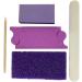 True Beauty 5-Piece Pedicure Kit | Disposable Pedi Set with Toe Separator, Pumice Pad, Nail File, Mini Buffer, Wood Stick | Purple, White, Orange | 100/180 Grit | 200-Count - Buy Online on GoSupps.com