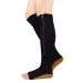 Clicitina Zippered Knee High Open Toe Walking Running Boots DS756 (Brown S)