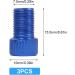 Flintronic Brass Bicycle Valve Adapter - 3 Piece Set with Sealing Ring Auto-Style Blue - International Shipping Available - Buy Online on GoSupps.com